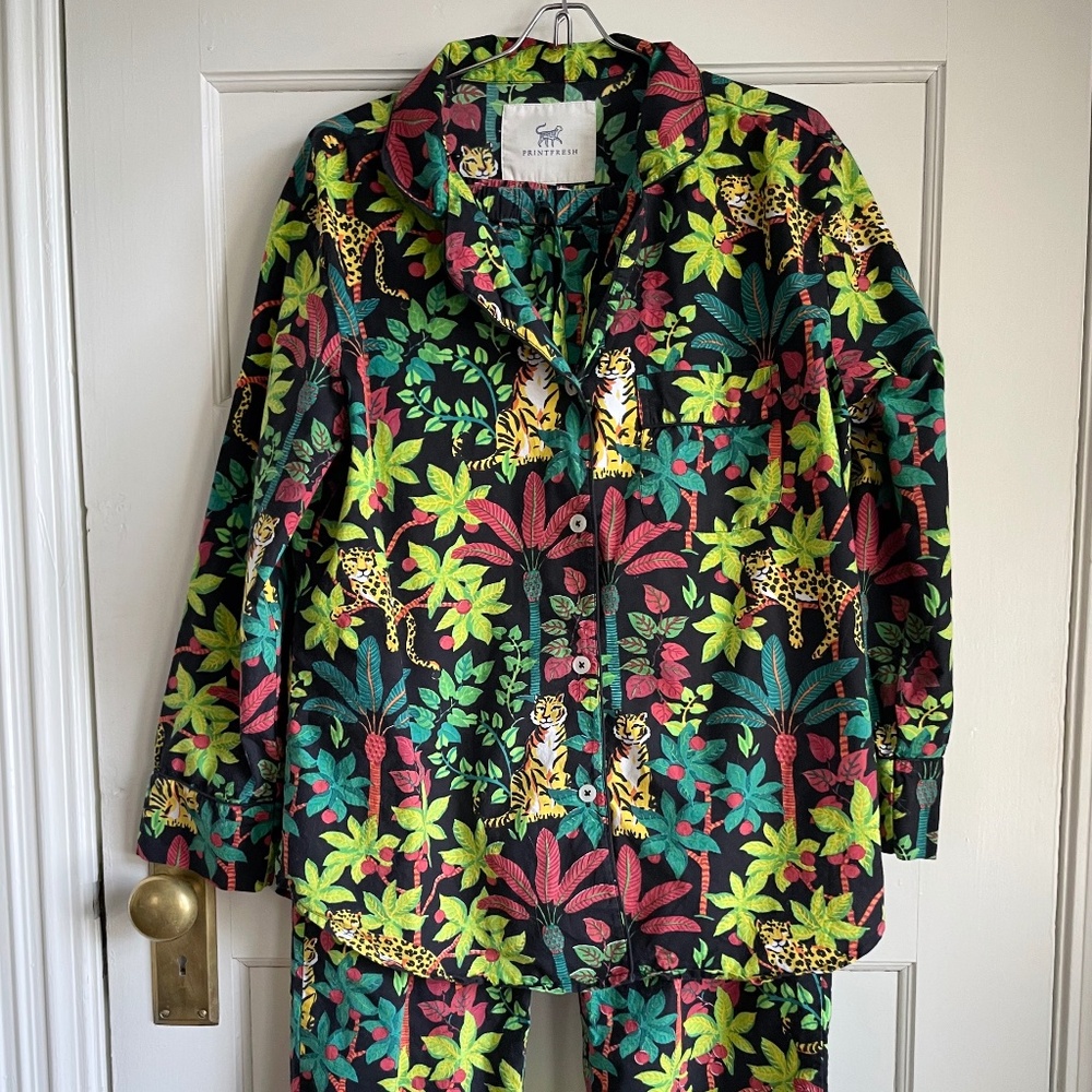 Printfresh Organic Cotton Bagheera Leopard Pajama Set | Medium
